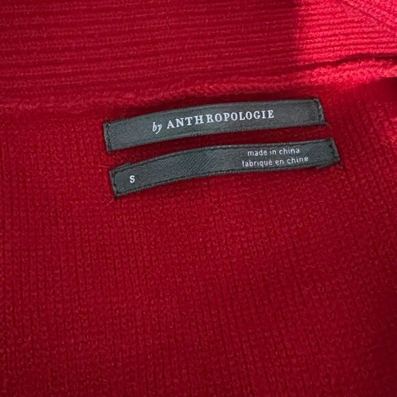 Anthropologie Elise Ribbed Tunic Off The Shoulder Sweater small - Picture 3 of 6